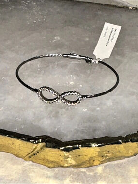 Charriol Infinity Bracelet 925 Silver Large -  NWT